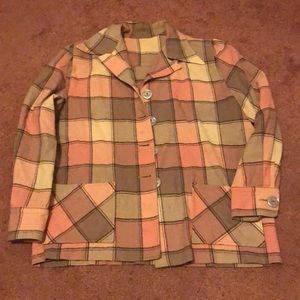 Woman vintage Pendleton like sweater